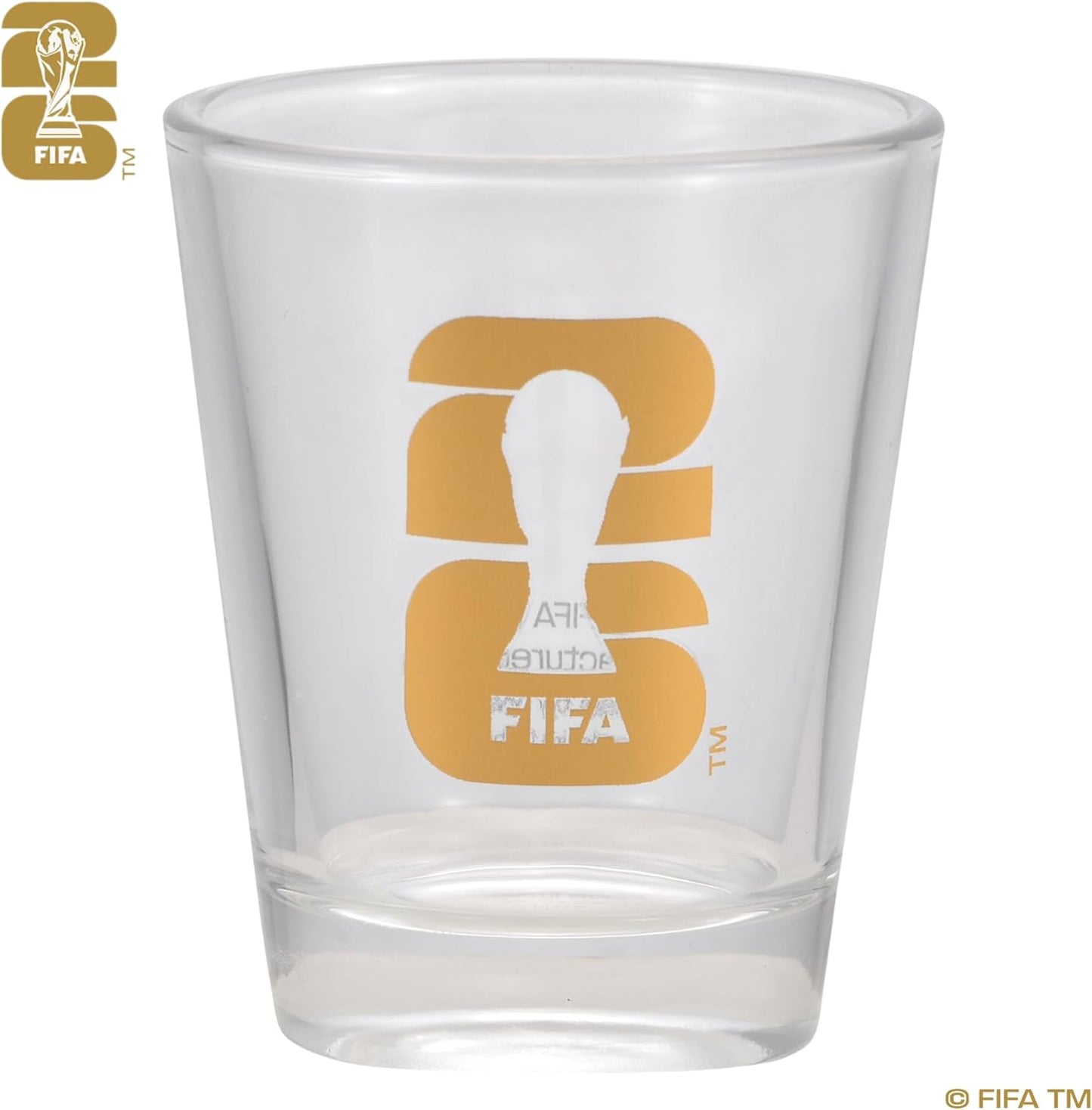 Official FIFA World Cup 2026 Edition - 1.7oz Trophy Shot Glasses (Set of 2) - Once-in-a-Lifetime Collector’s Item – Perfect for Tailgates, FIFA Parties, Mancaves or Bars Gift for Soccer Fans