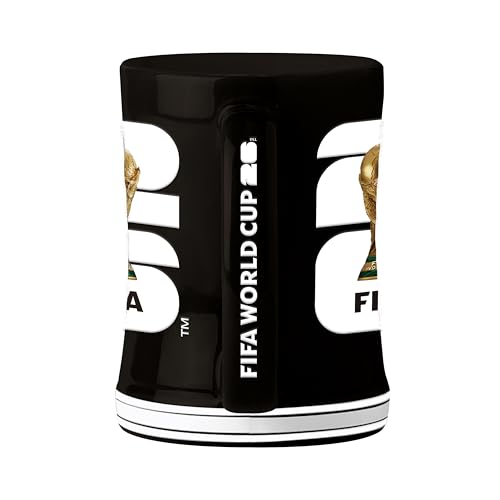 Soccer FIFA World Cup 2026 14oz Sculpted Relief Mug – Bold Ceramic Coffee Cup With Raised Design – Great Gift For Soccer Fans & Collectors