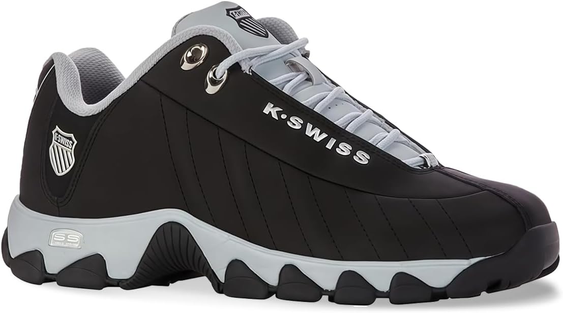K-Swiss Men's ST329 CMF Sneaker, Wide Tennis Dad Walking Shoes Leather Upper