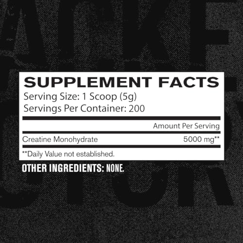 Jacked Factory Creatine Monohydrate Powder 150g - 5g Daily Creatine Supplement for Men and Women, Vegan-Friendly, Third-Party Tested - 30 Servings, Unflavored