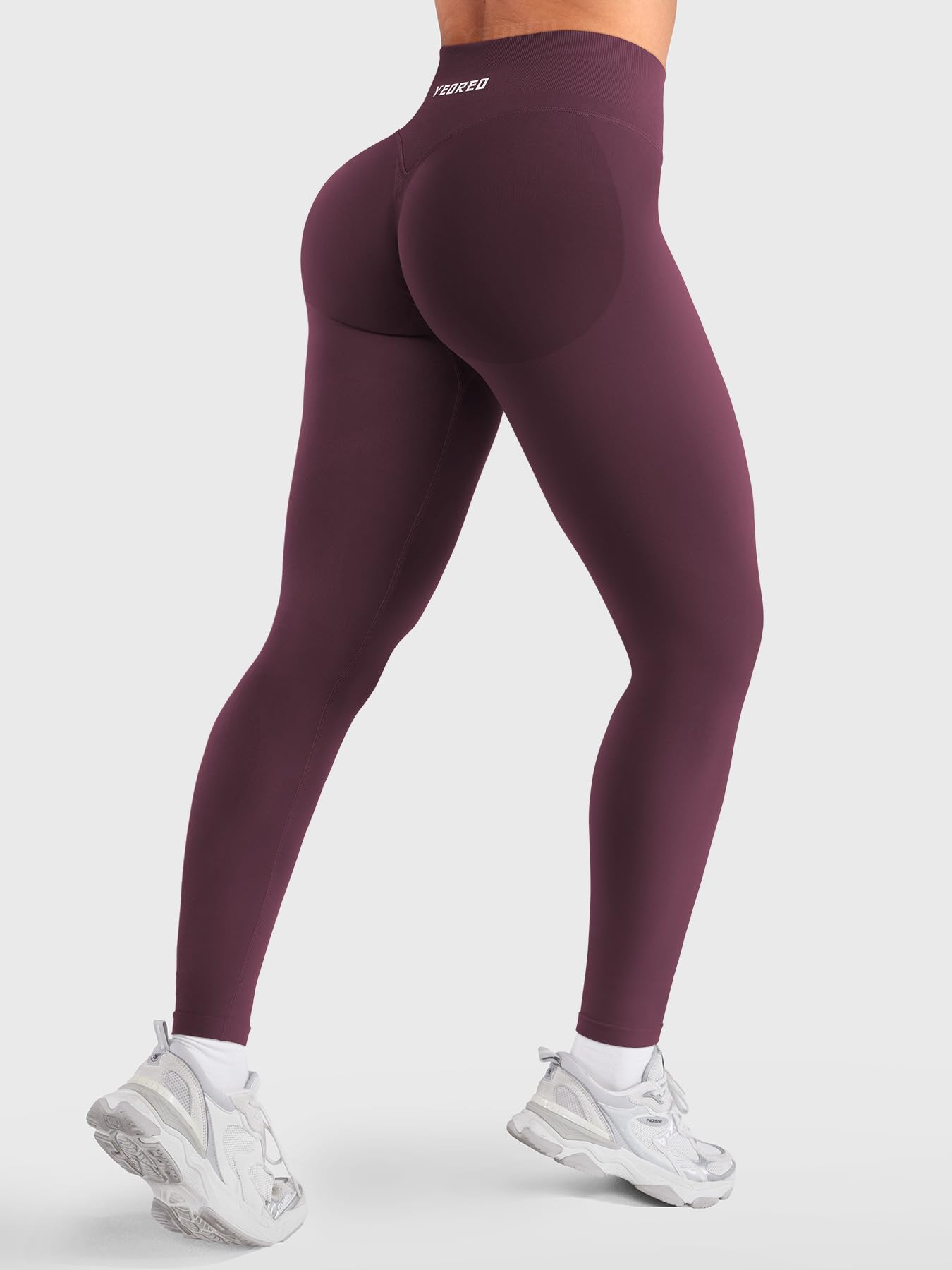 YEOREO Butt Lifting Leggings for Women Seamless Hidden Scrunch Workout Leggings 24" Baderiy Gym Yoga Booty Pants