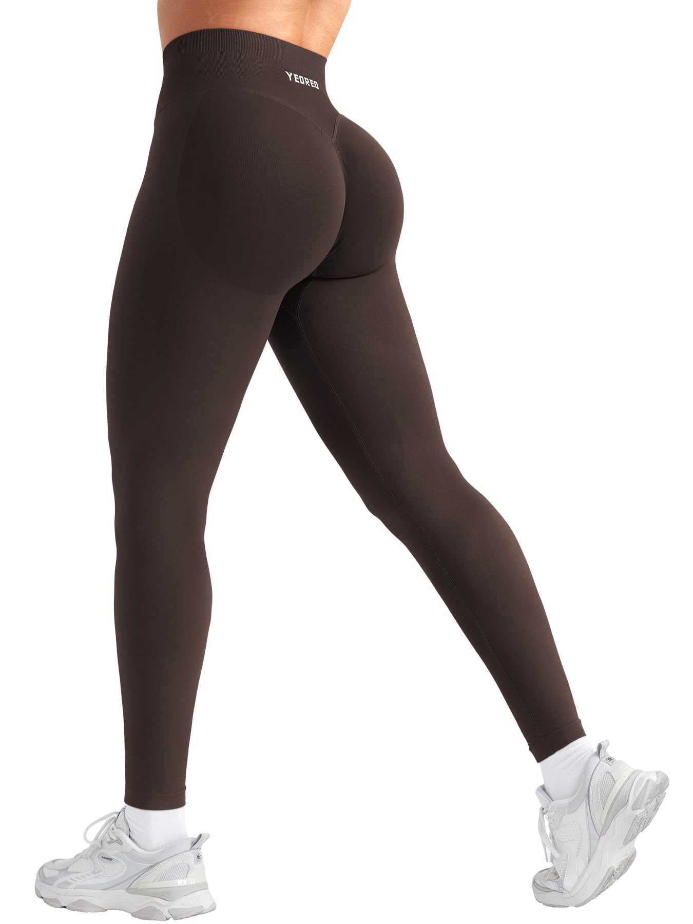 YEOREO Butt Lifting Leggings for Women Seamless Hidden Scrunch Workout Leggings 24" Baderiy Gym Yoga Booty Pants