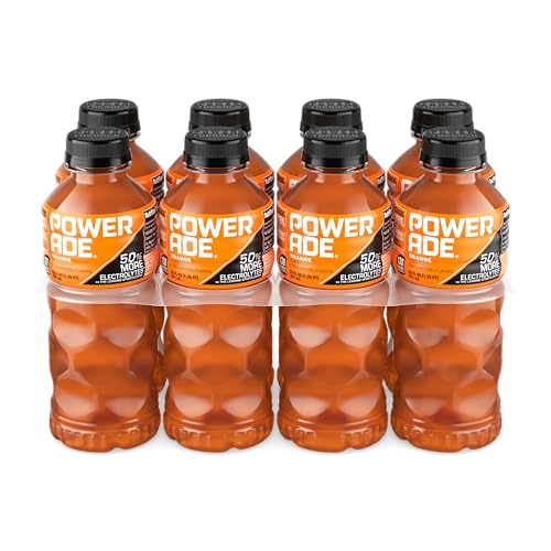 Powerade Fruit Punch, Electrolyte Enhanced Sports Drink, 20 Fl Oz Bottles, 8 Pack