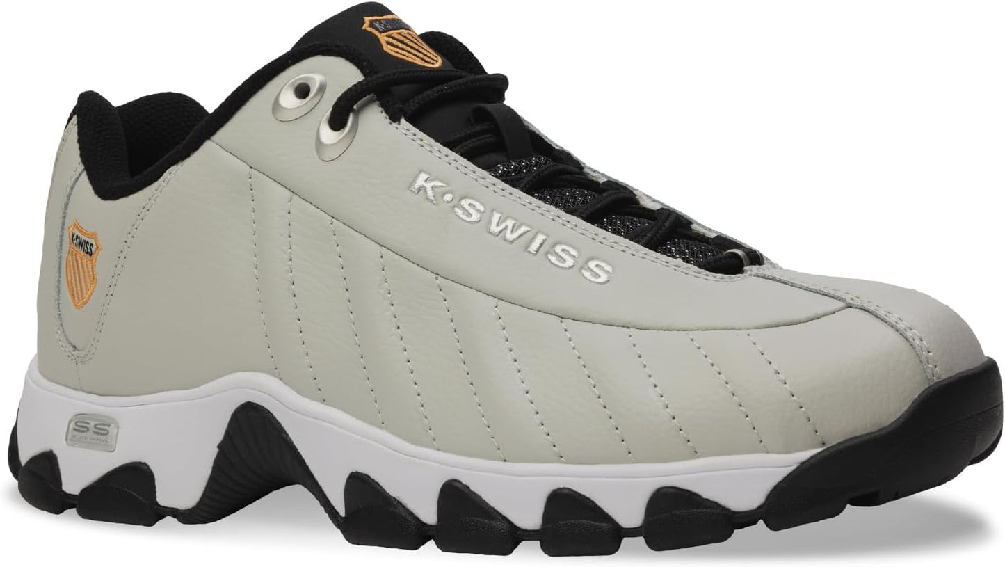 K-Swiss Men's ST329 CMF Sneaker, Wide Tennis Dad Walking Shoes Leather Upper