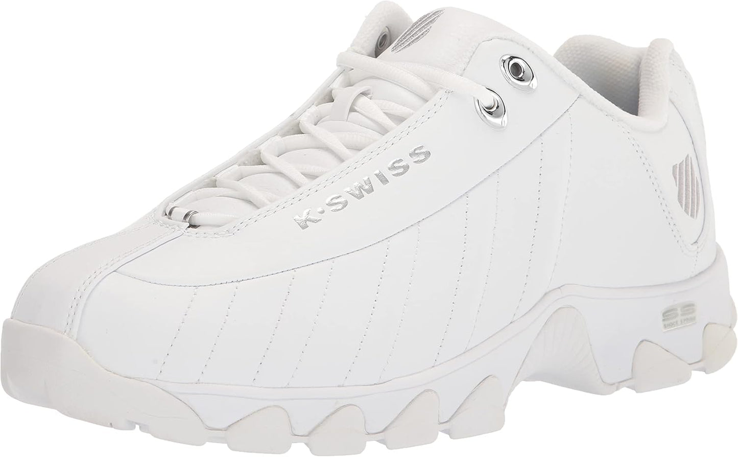 K-Swiss Men's ST329 CMF Sneaker, Wide Tennis Dad Walking Shoes Leather Upper