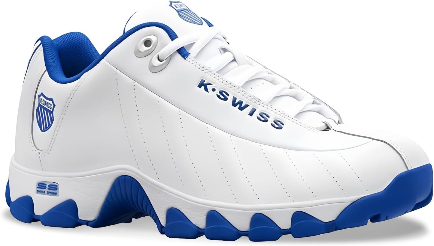 K-Swiss Men's ST329 CMF Sneaker, Wide Tennis Dad Walking Shoes Leather Upper
