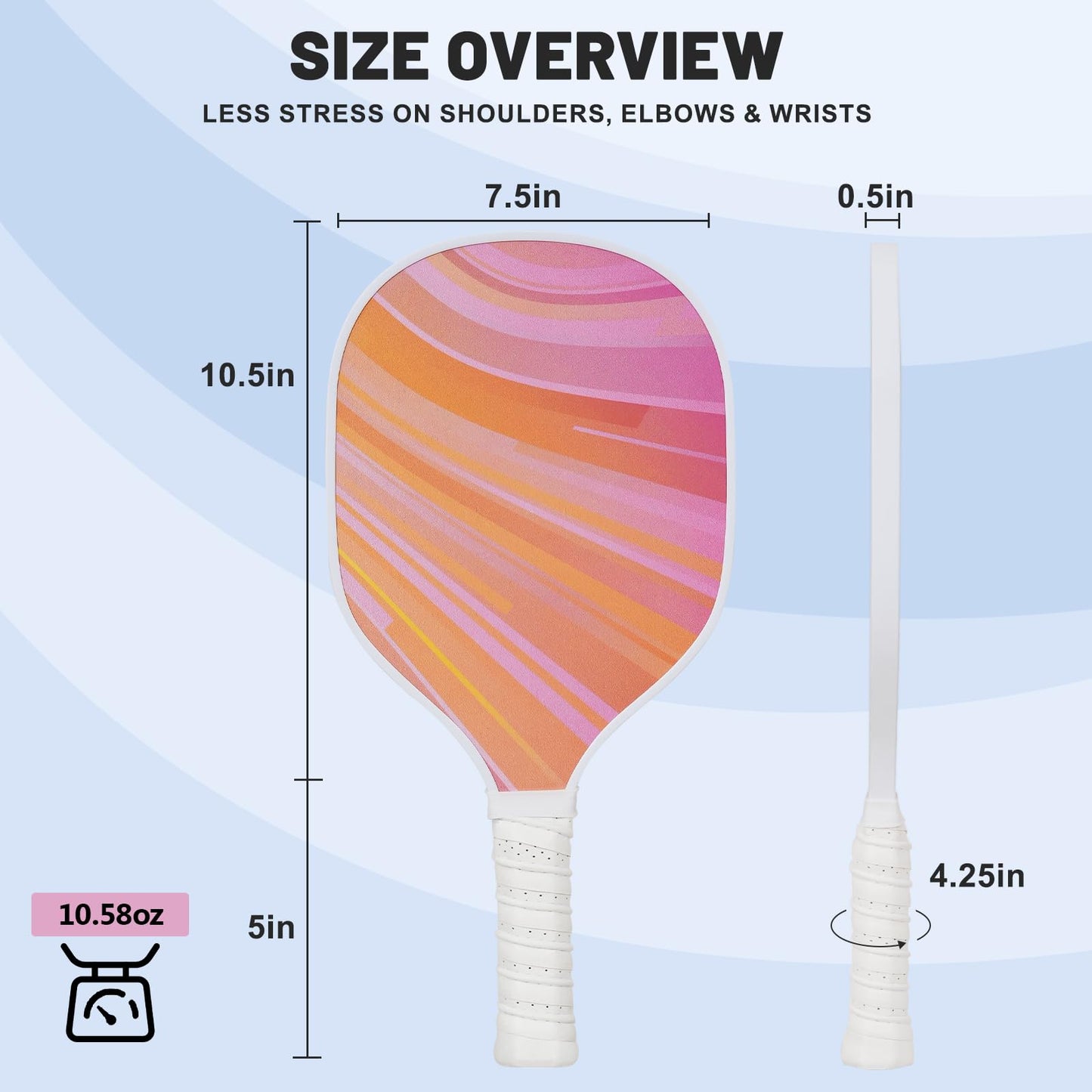 DULCE DOM Pickleball Paddles Set of 2/4 - USAPA Approved, Fiberglass/Carbon Fiber Pickleball Racket with 4 Indoor Outdoor Pickleball Balls and Pickleball Bag, Ideal Pickleball Training Equipment