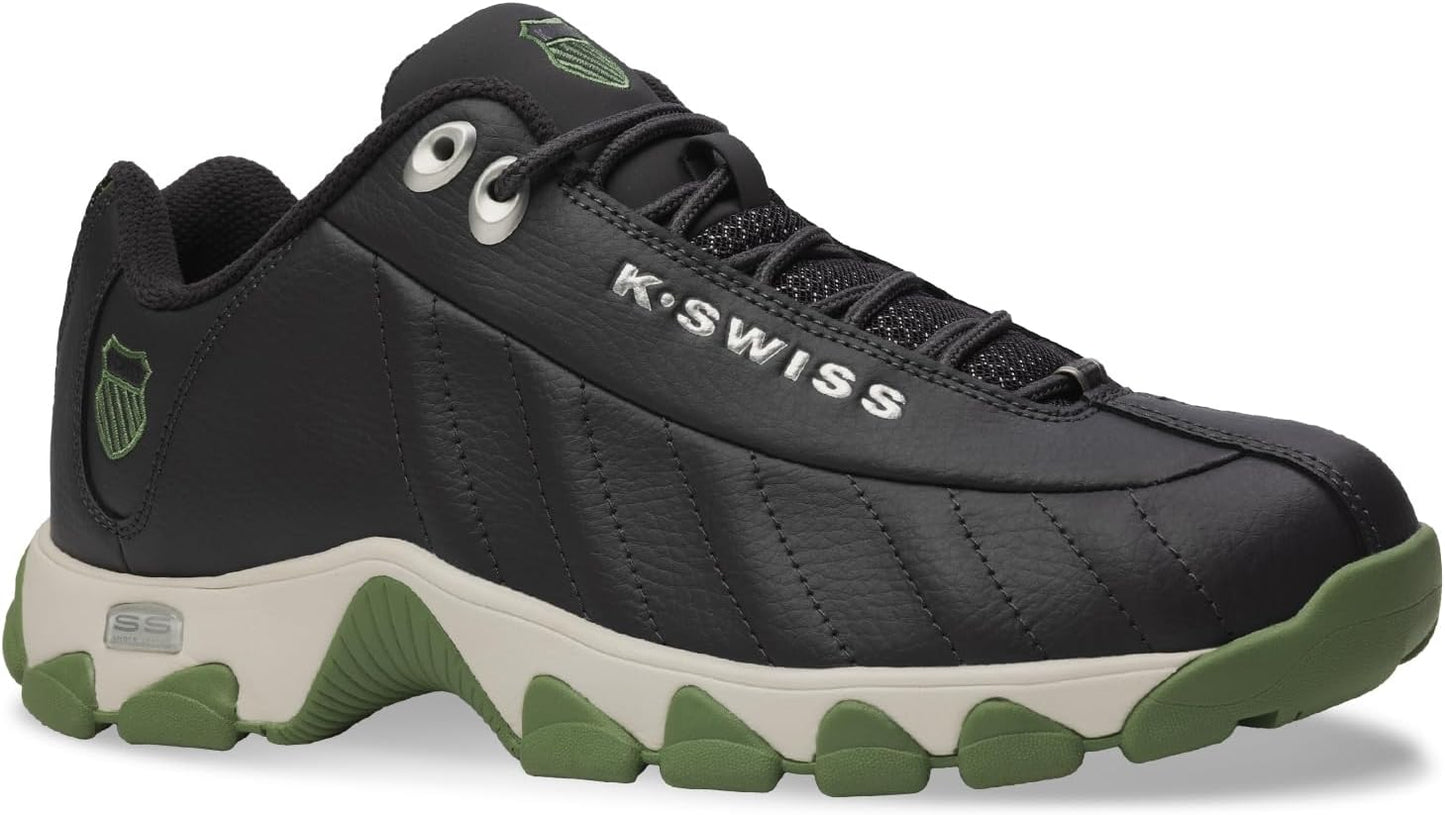 K-Swiss Men's ST329 CMF Sneaker, Wide Tennis Dad Walking Shoes Leather Upper