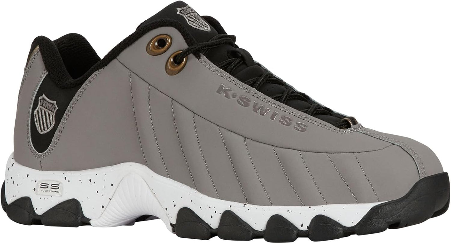 K-Swiss Men's ST329 CMF Sneaker, Wide Tennis Dad Walking Shoes Leather Upper