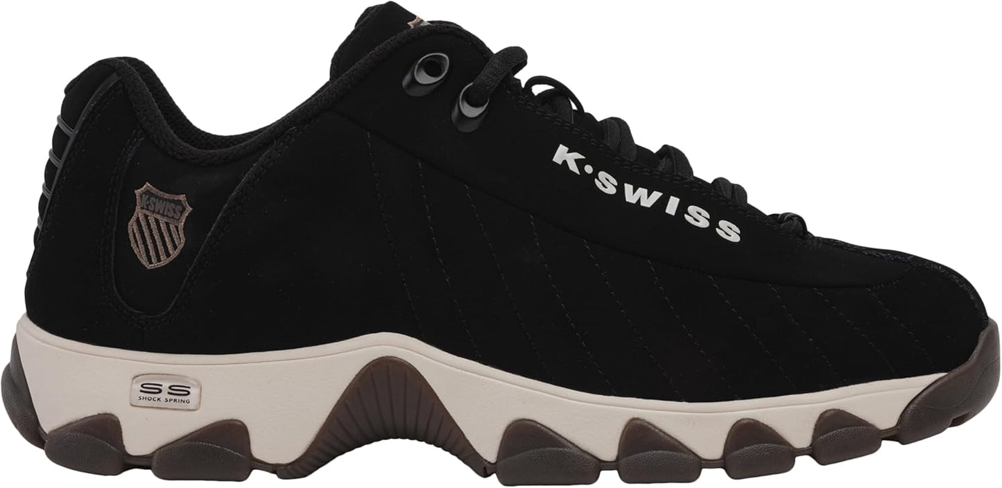 K-Swiss Men's ST329 CMF Sneaker, Wide Tennis Dad Walking Shoes Leather Upper