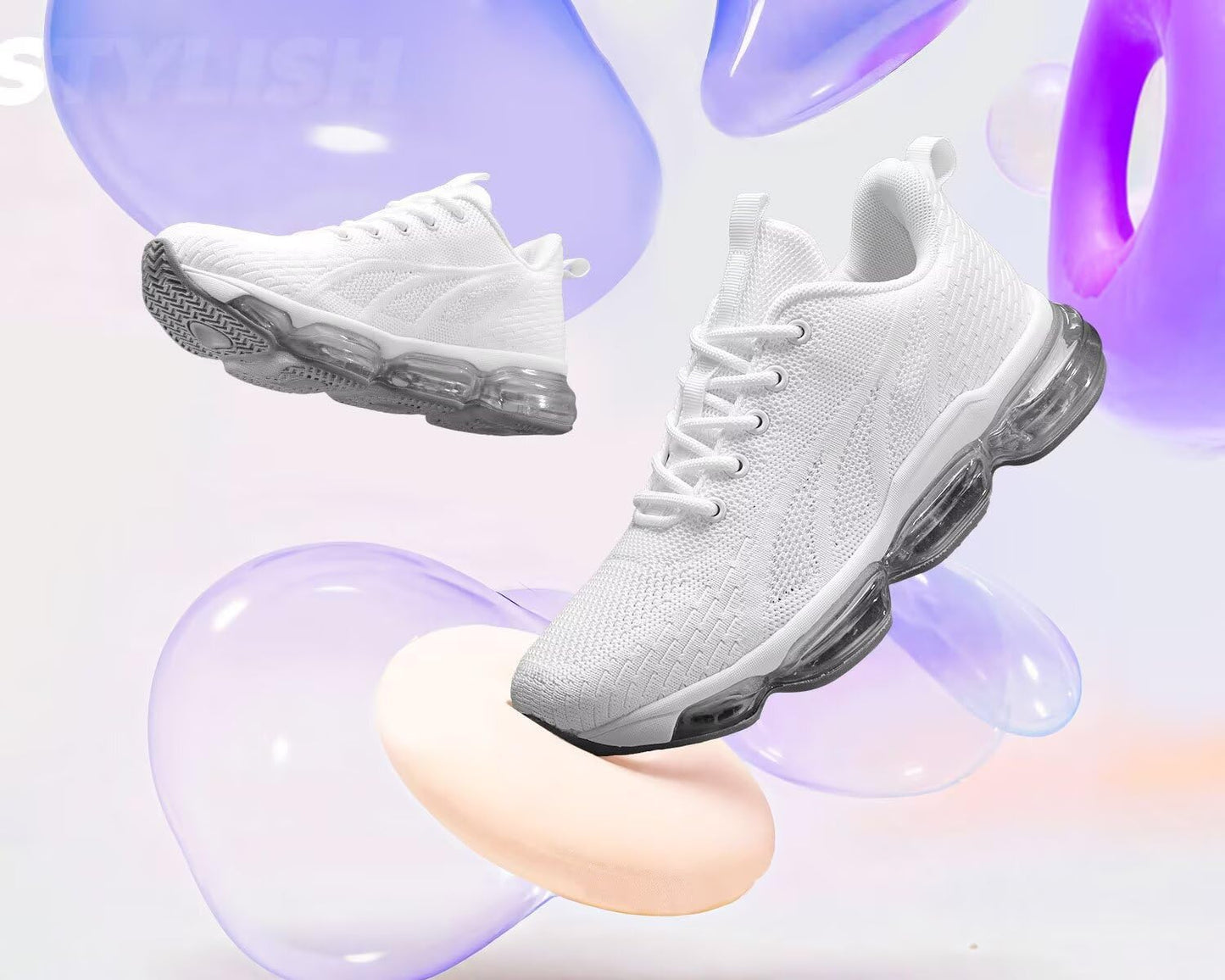 Womens Walking Running Shoes Air Cushion Breathable Fashion Tennis Sneakers Mesh Workout Casual Athletic Sports Gym