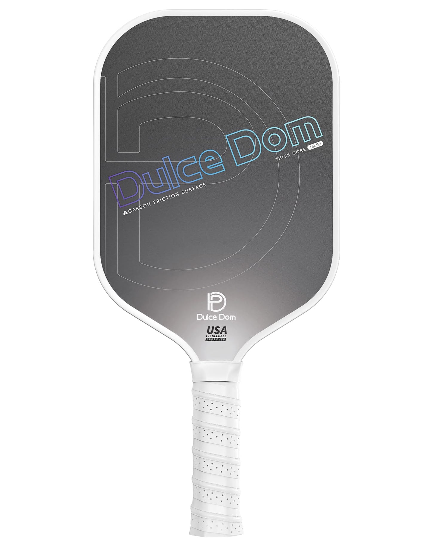 DULCE DOM Pickleball Paddles Set of 2/4 - USAPA Approved, Fiberglass/Carbon Fiber Pickleball Racket with 4 Indoor Outdoor Pickleball Balls and Pickleball Bag, Ideal Pickleball Training Equipment