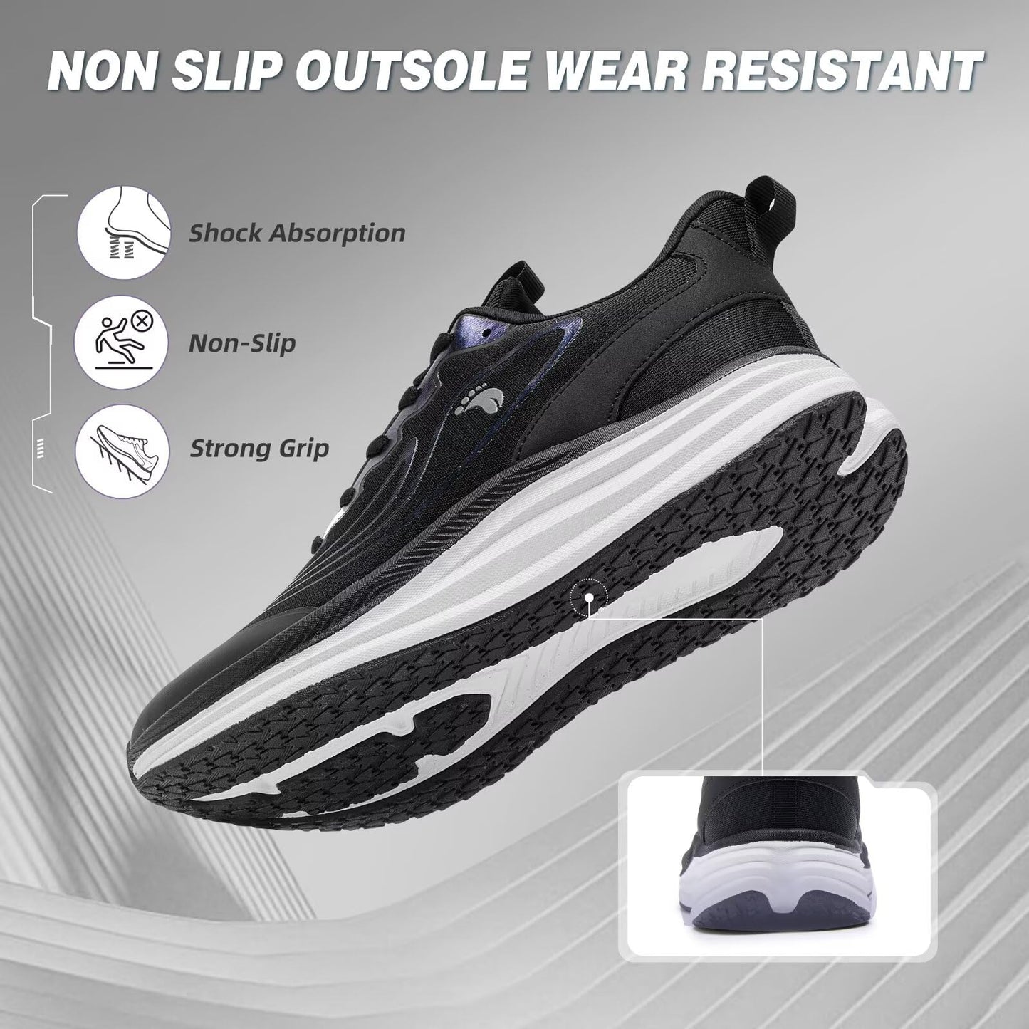Women's Orthopedic Road Running Shoes: Comfortable Arch Support Plantar Fasciitis Sports Sneakers, Casual Orthotic High Arch Flat Feet Tennis Work Walking Shoes for Foot Heel and Pain Relief