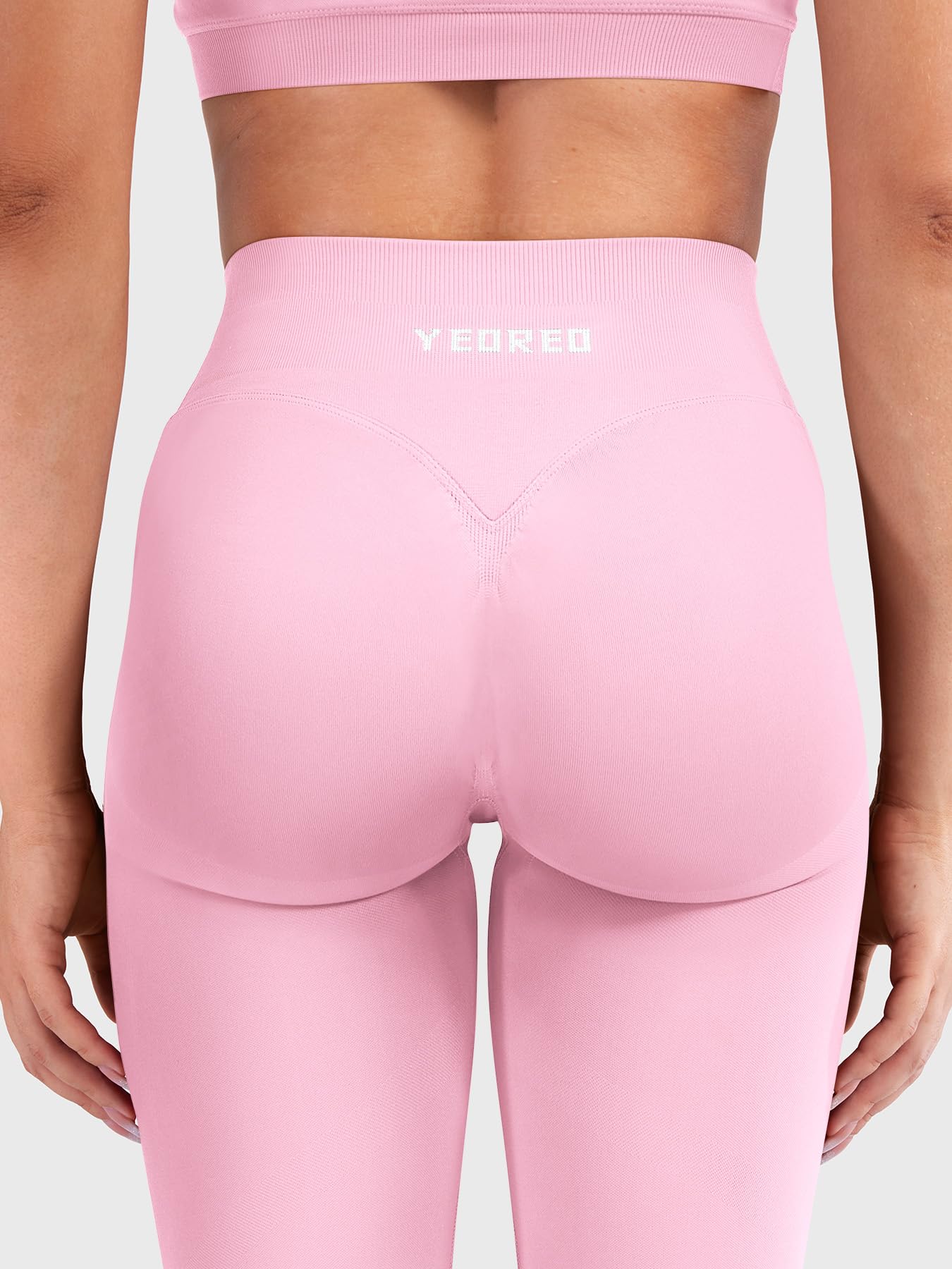 YEOREO Butt Lifting Leggings for Women Seamless Hidden Scrunch Workout Leggings 24" Baderiy Gym Yoga Booty Pants