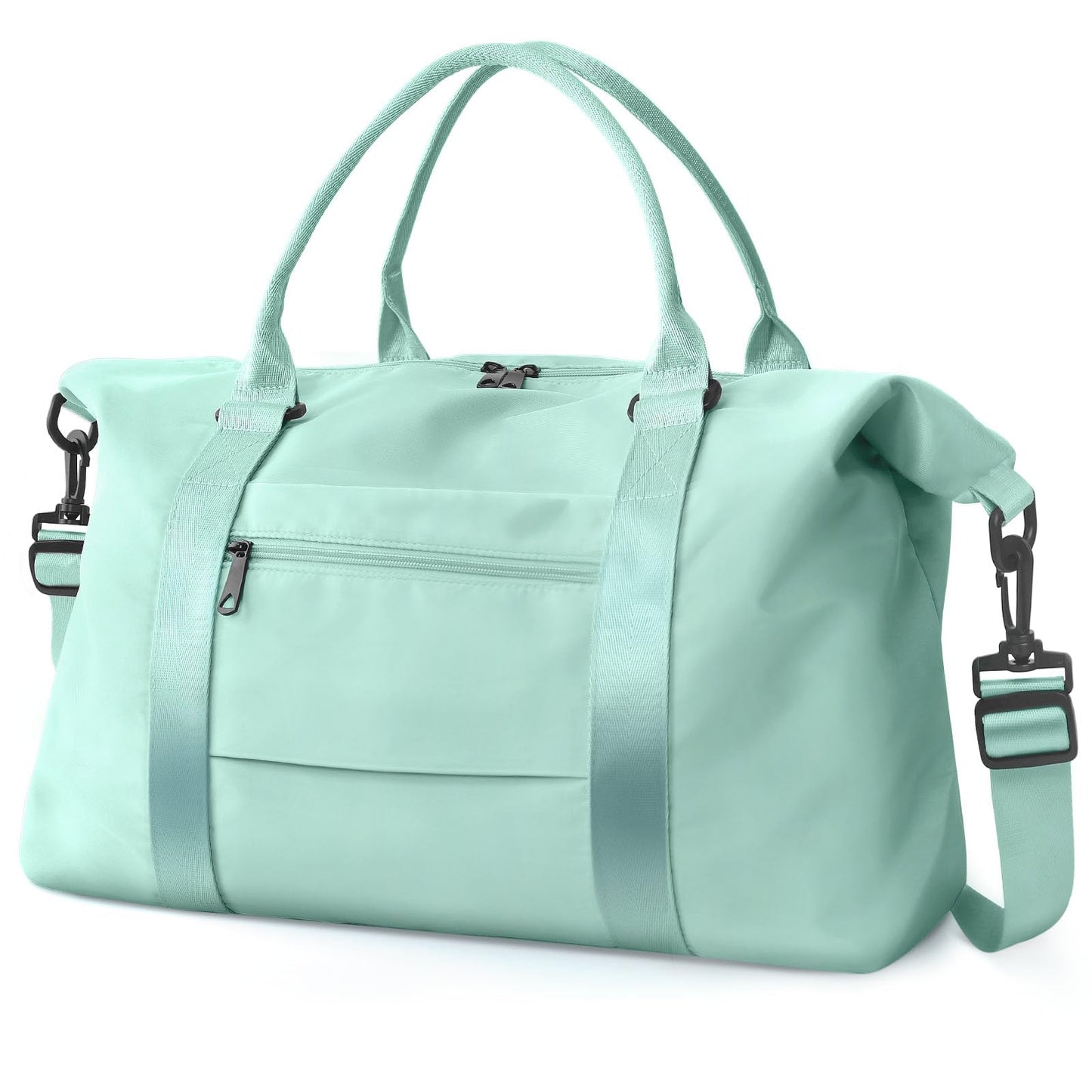 TOPBAG Travel Duffle Bag, Waterproof Weekender Carry On Tote Bags for Women, Sport Gym Bag for Men, Hospital Bag for Labor and Delivery, Overnight Luggage Bag with Trolley Sleeve Coral Pink