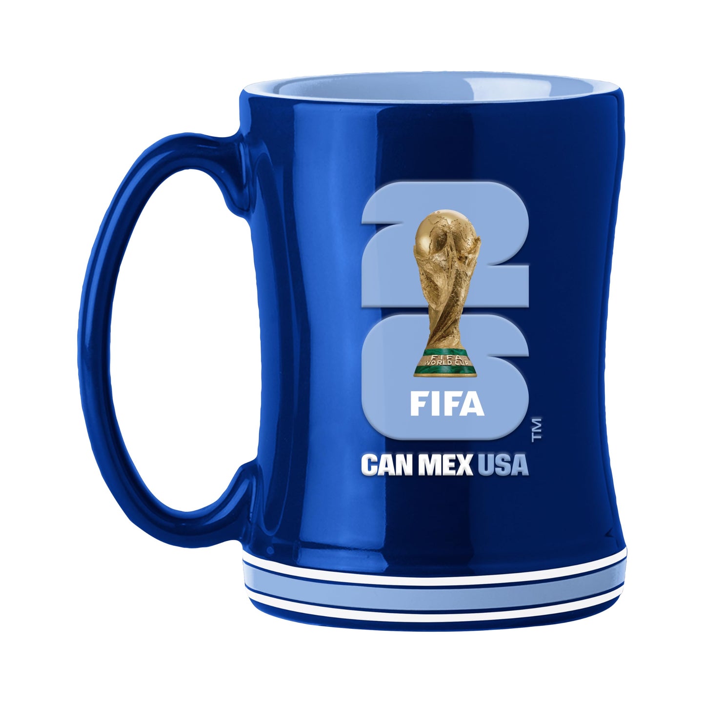 Soccer FIFA World Cup 2026 14oz Sculpted Relief Mug – Bold Ceramic Coffee Cup With Raised Design – Great Gift For Soccer Fans & Collectors