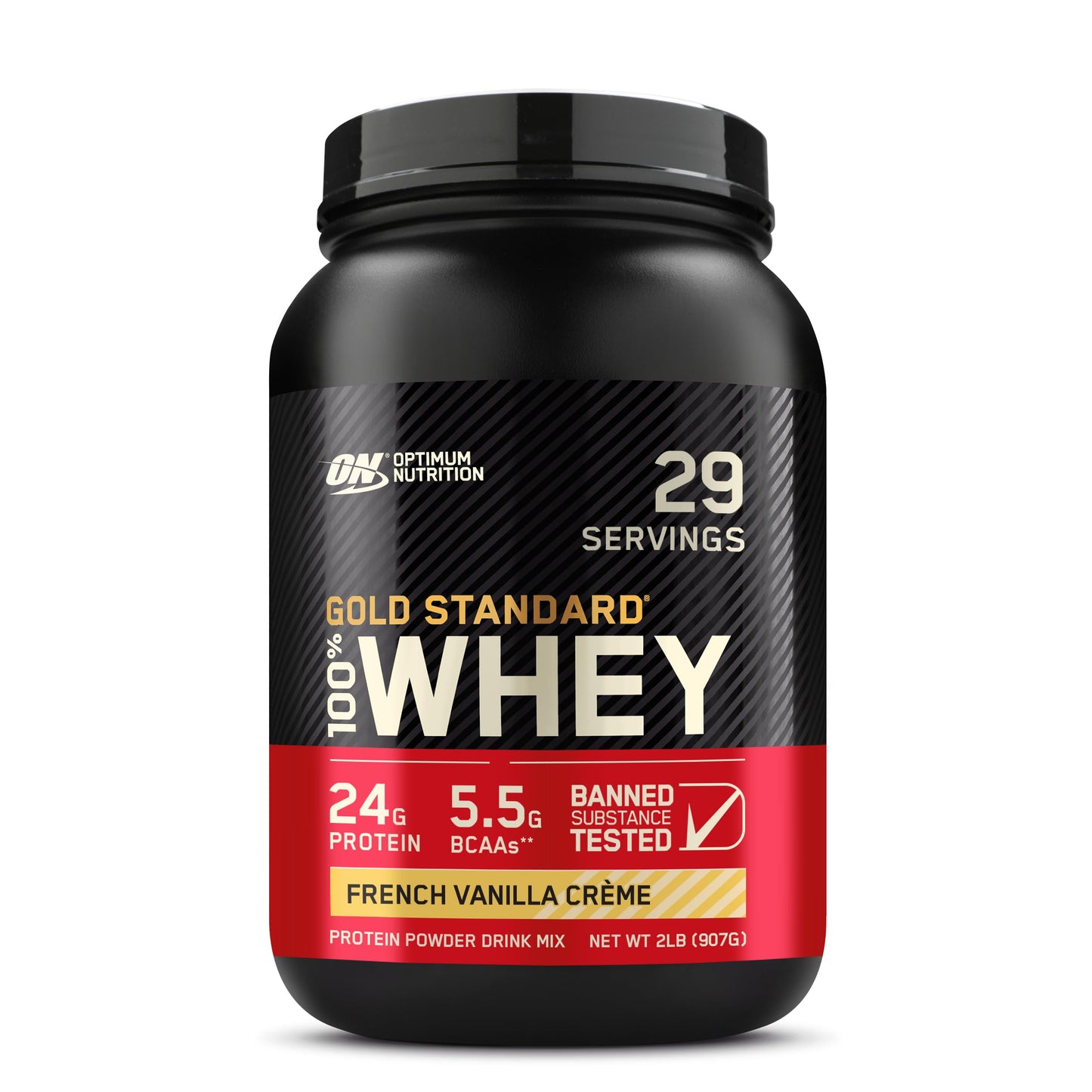 Optimum Nutrition Gold Standard 100% Whey Protein Powder, Vanilla Ice Cream, 1 Pound (Pack of 1)