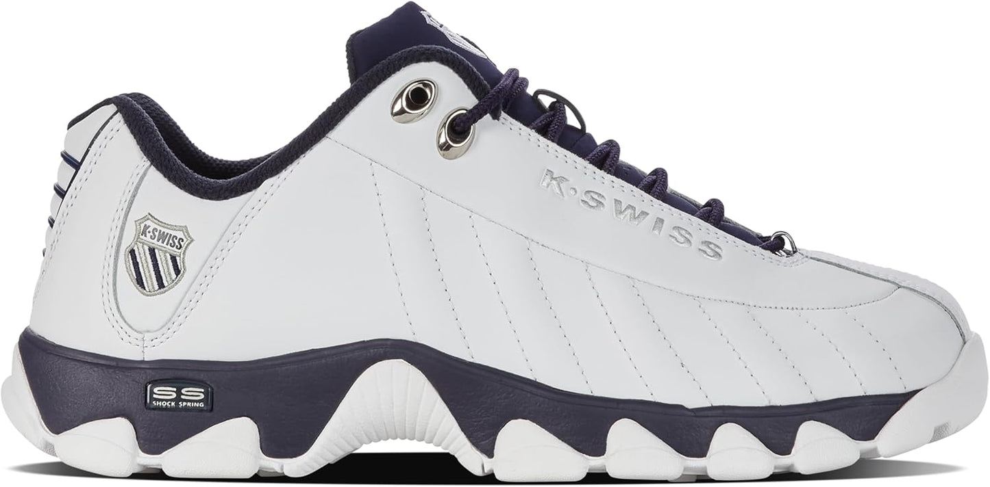 K-Swiss Men's ST329 CMF Sneaker, Wide Tennis Dad Walking Shoes Leather Upper