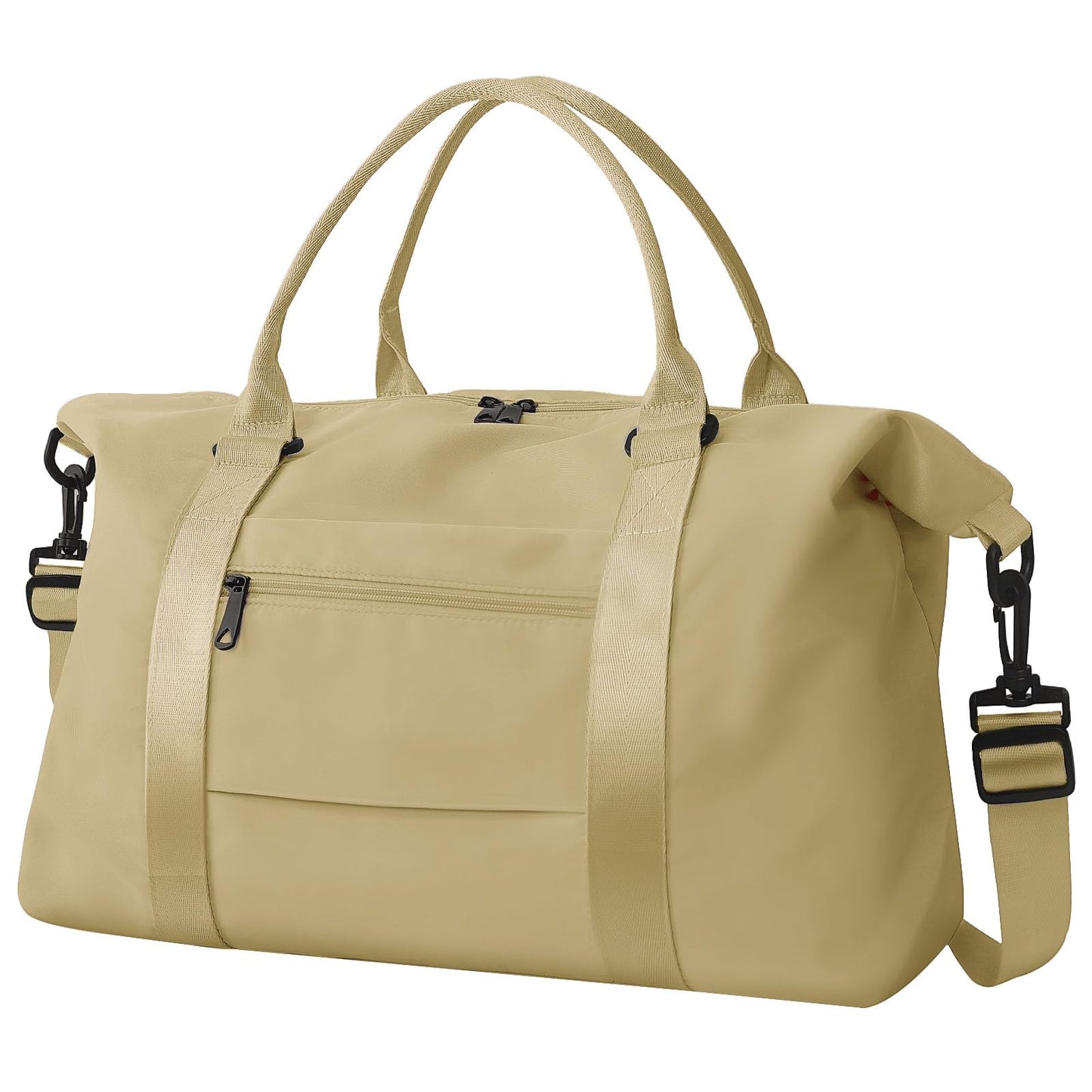 TOPBAG Travel Duffle Bag, Waterproof Weekender Carry On Tote Bags for Women, Sport Gym Bag for Men, Hospital Bag for Labor and Delivery, Overnight Luggage Bag with Trolley Sleeve Coral Pink