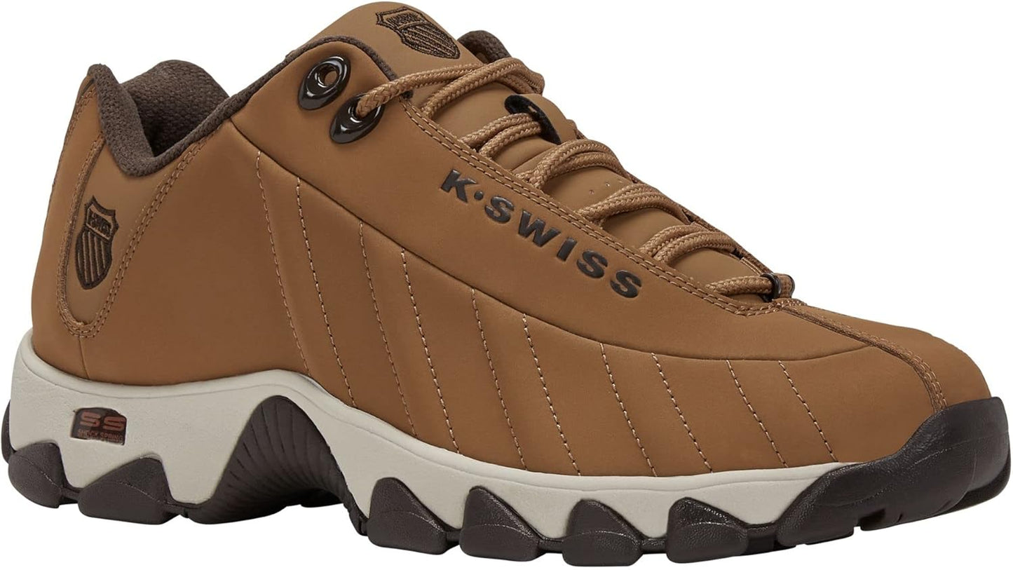 K-Swiss Men's ST329 CMF Sneaker, Wide Tennis Dad Walking Shoes Leather Upper