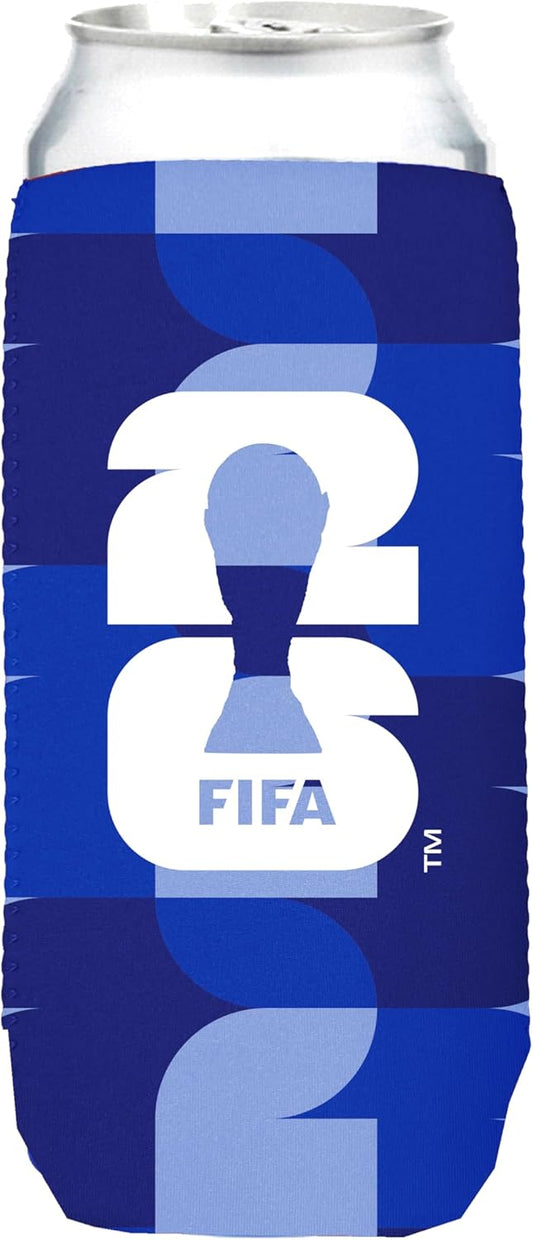 FIFA World Cup Team USA Tonal Insulated 25 oz Can Sleeve - Officially Licensed - Keeps Drinks Cold For Hours - Great Gift For Soccer Fans
