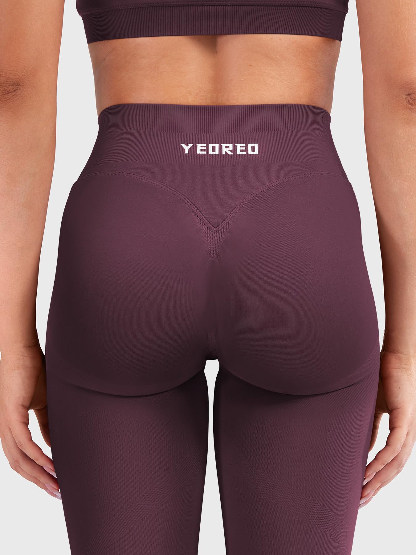YEOREO Butt Lifting Leggings for Women Seamless Hidden Scrunch Workout Leggings 24" Baderiy Gym Yoga Booty Pants