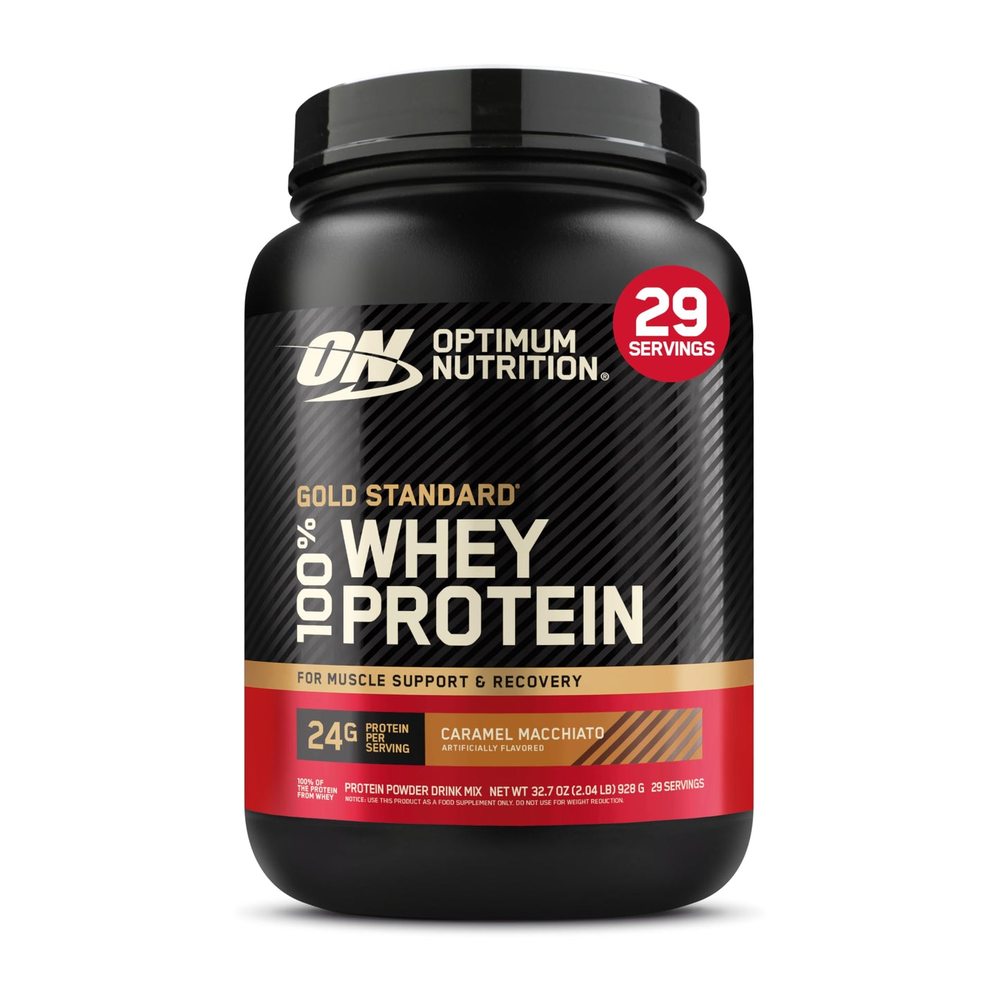 Optimum Nutrition Gold Standard 100% Whey Protein Powder, Vanilla Ice Cream, 1 Pound (Pack of 1)