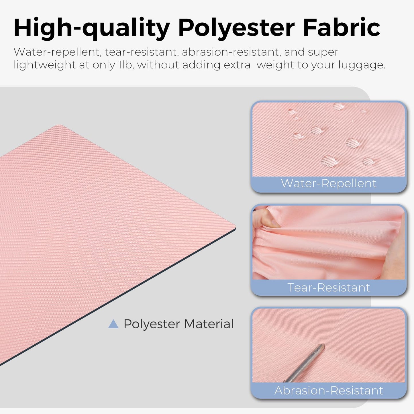 Fmeida 65L Duffle Bag with Shoes Compartment, Foldable Travel Duffel Bags for Men Women, Large Packable Travel Bag Water Repellent & Tear Resistant (Black)