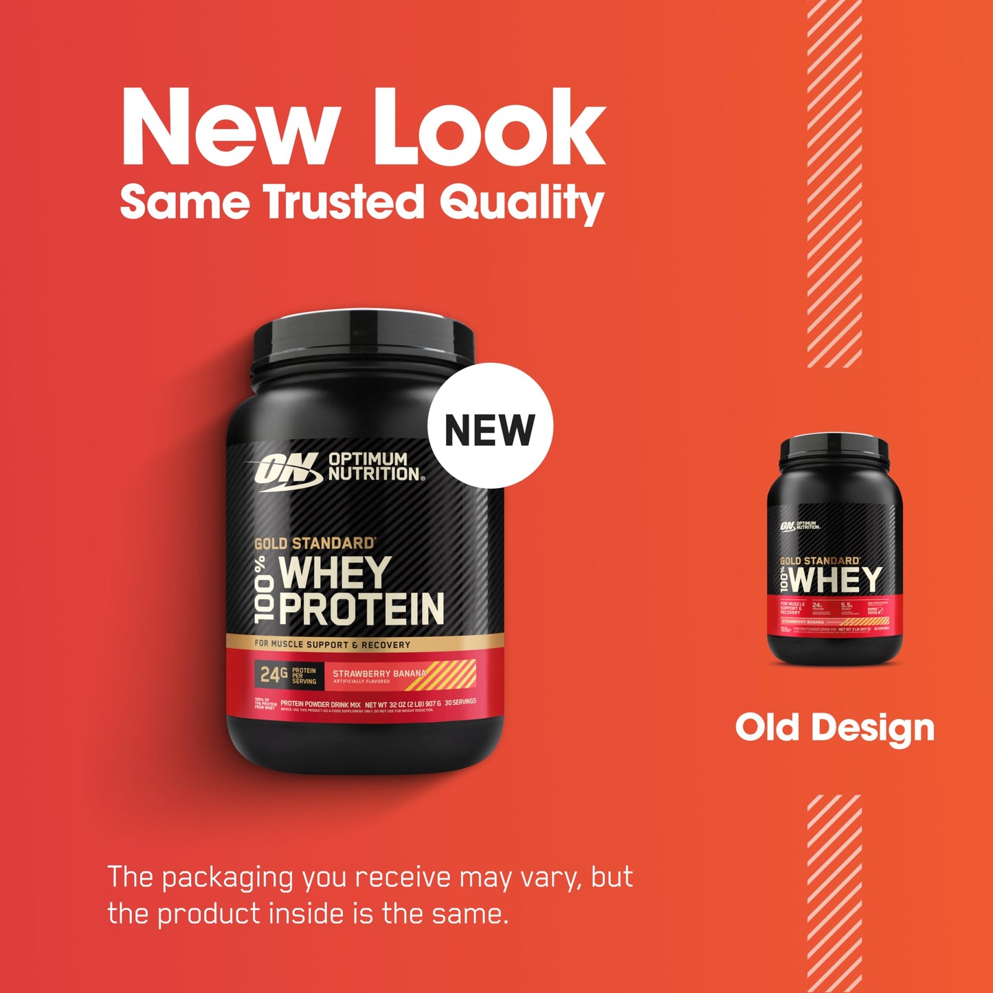 Optimum Nutrition Gold Standard 100% Whey Protein Powder, Vanilla Ice Cream, 1 Pound (Pack of 1)