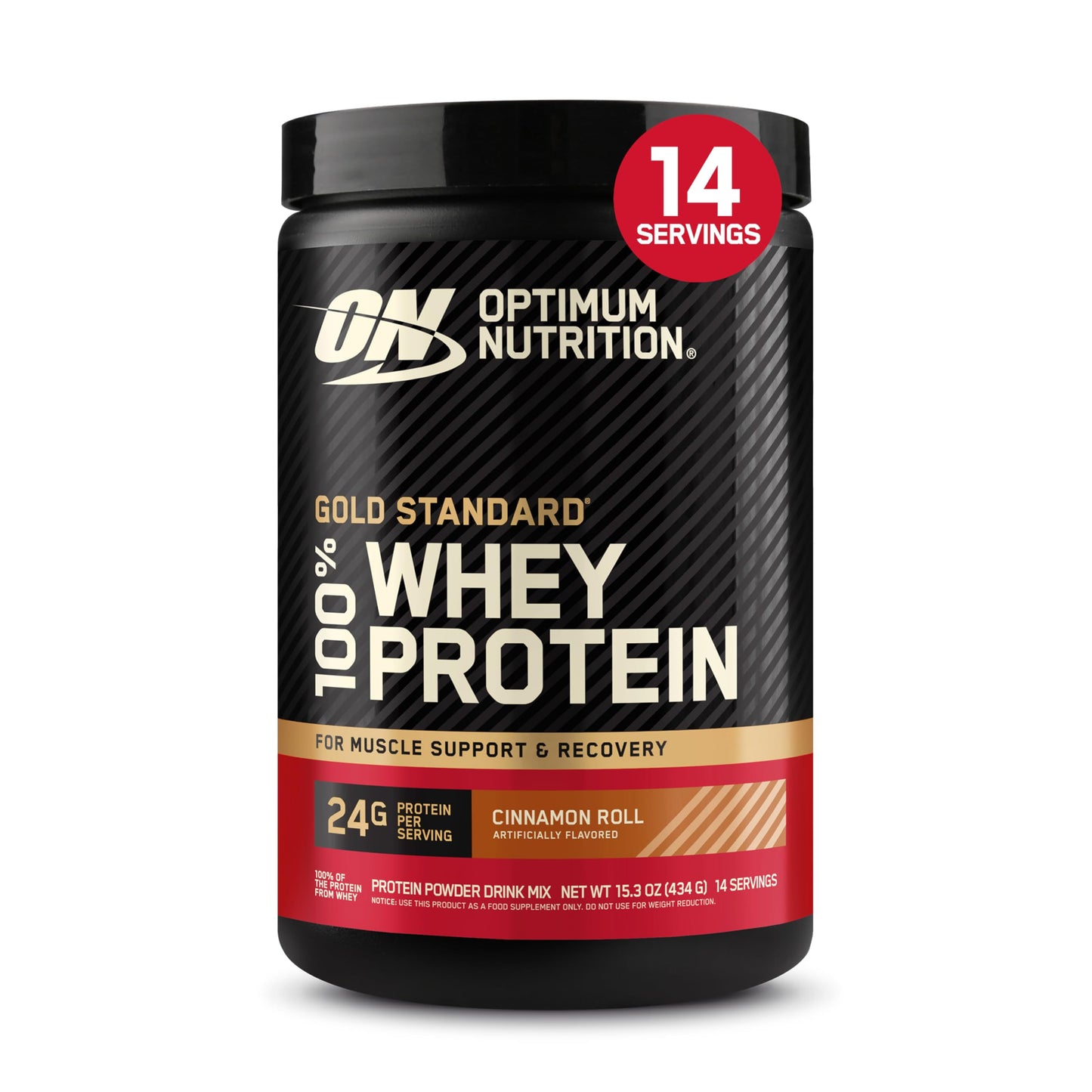 Optimum Nutrition Gold Standard 100% Whey Protein Powder, Vanilla Ice Cream, 1 Pound (Pack of 1)