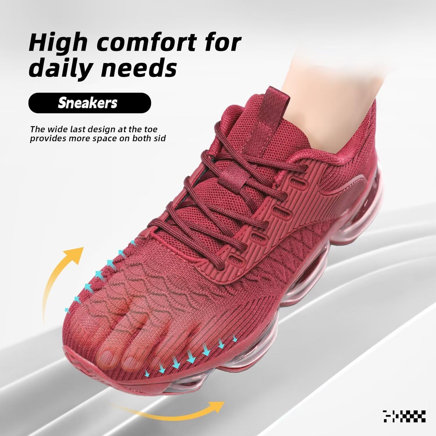 Womens Walking Running Shoes Air Cushion Breathable Fashion Tennis Sneakers Mesh Workout Casual Athletic Sports Gym