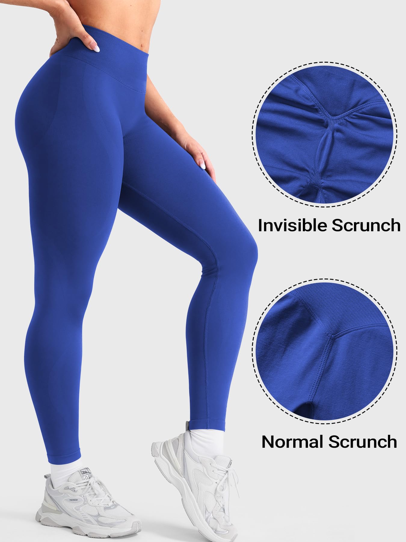 YEOREO Butt Lifting Leggings for Women Seamless Hidden Scrunch Workout Leggings 24" Baderiy Gym Yoga Booty Pants