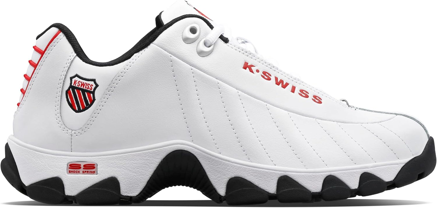 K-Swiss Men's ST329 CMF Sneaker, Wide Tennis Dad Walking Shoes Leather Upper