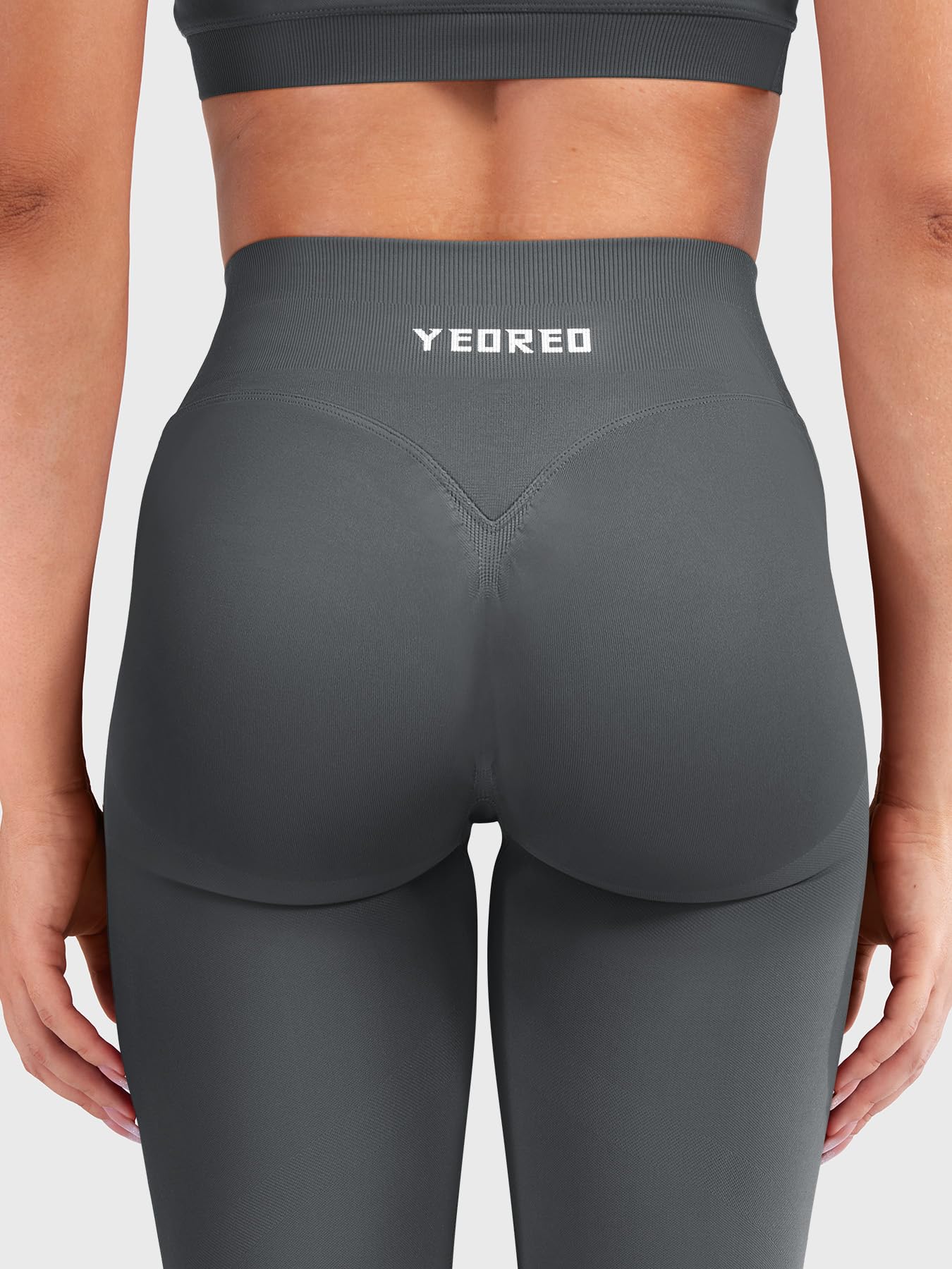YEOREO Butt Lifting Leggings for Women Seamless Hidden Scrunch Workout Leggings 24" Baderiy Gym Yoga Booty Pants