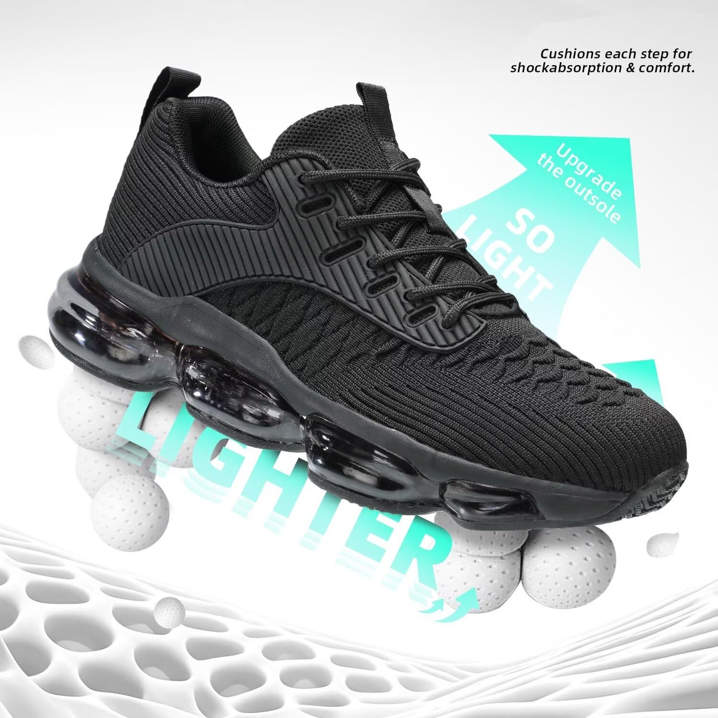 Womens Walking Running Shoes Air Cushion Breathable Fashion Tennis Sneakers Mesh Workout Casual Athletic Sports Gym