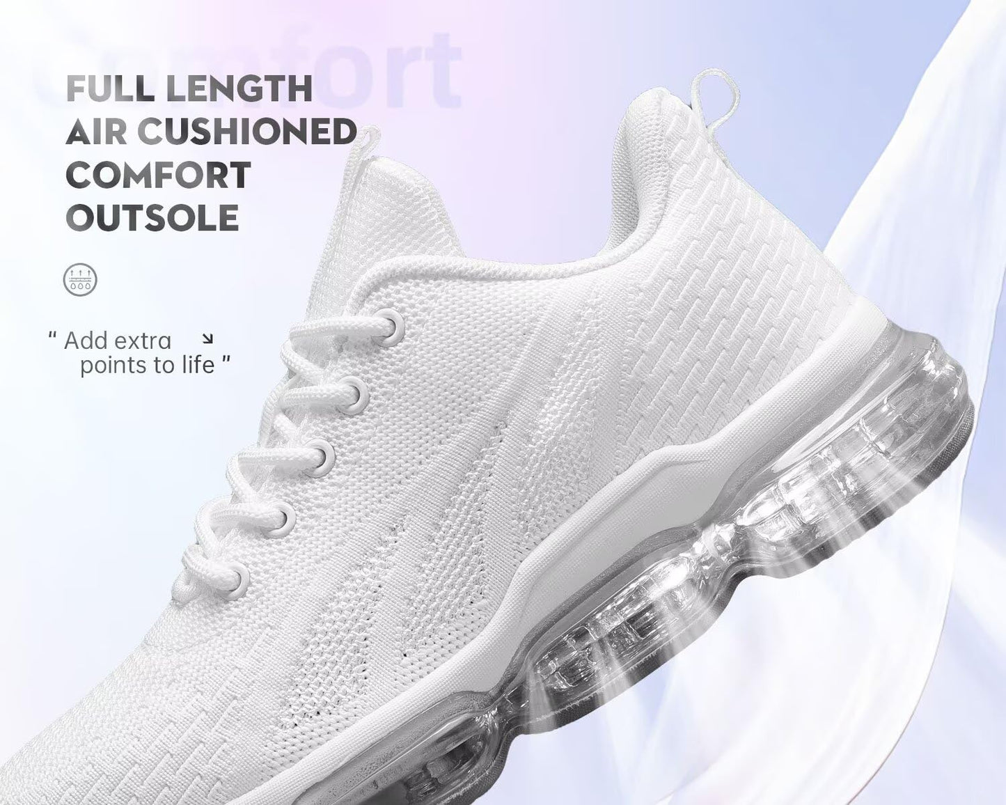 Womens Walking Running Shoes Air Cushion Breathable Fashion Tennis Sneakers Mesh Workout Casual Athletic Sports Gym