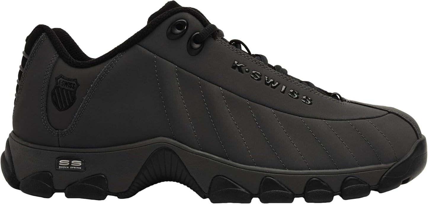 K-Swiss Men's ST329 CMF Sneaker, Wide Tennis Dad Walking Shoes Leather Upper