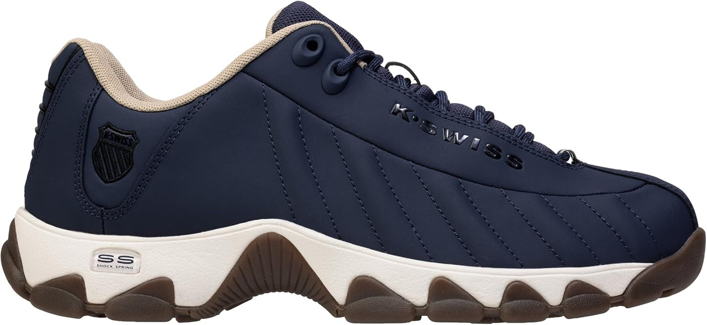 K-Swiss Men's ST329 CMF Sneaker, Wide Tennis Dad Walking Shoes Leather Upper