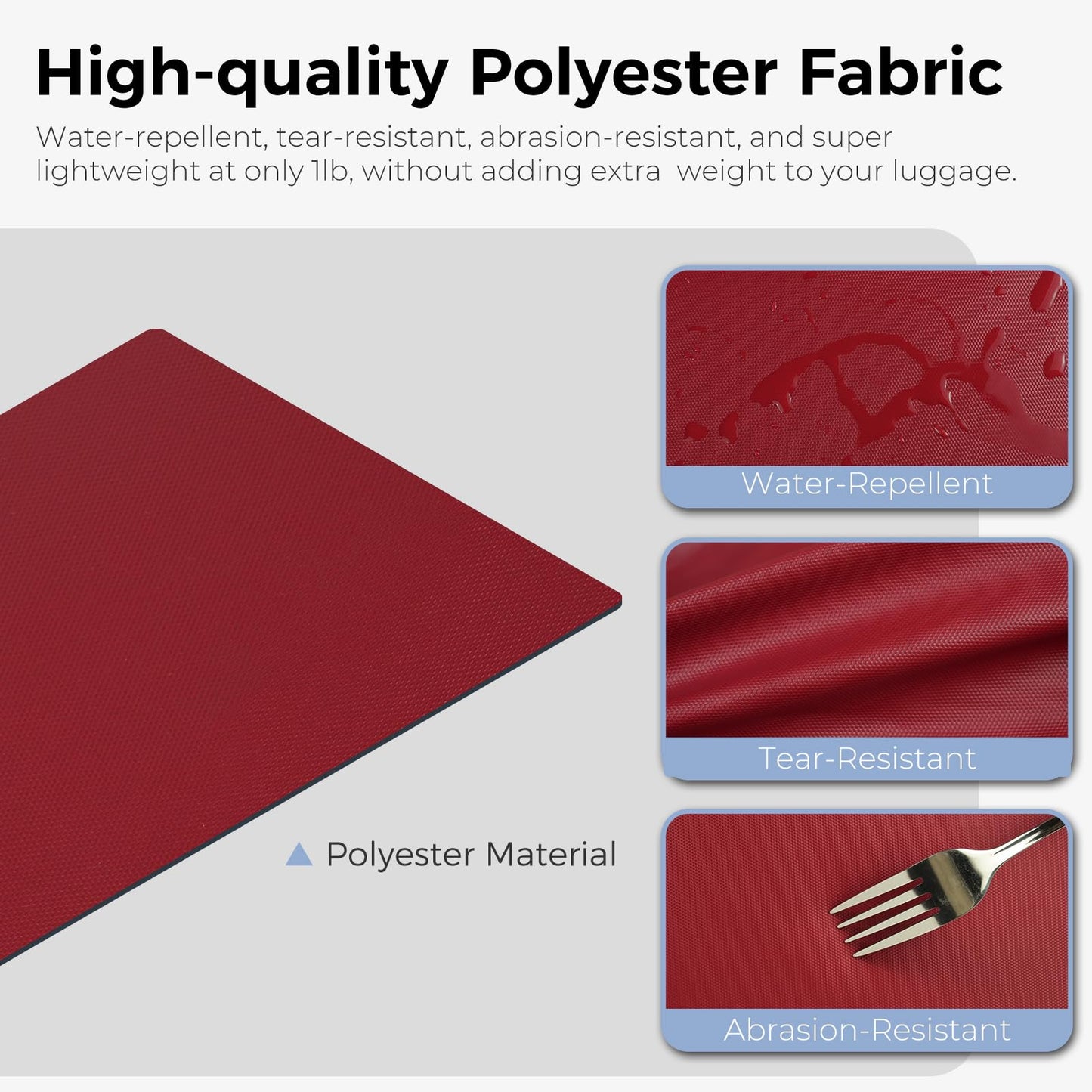 Fmeida 65L Duffle Bag with Shoes Compartment, Foldable Travel Duffel Bags for Men Women, Large Packable Travel Bag Water Repellent & Tear Resistant (Black)