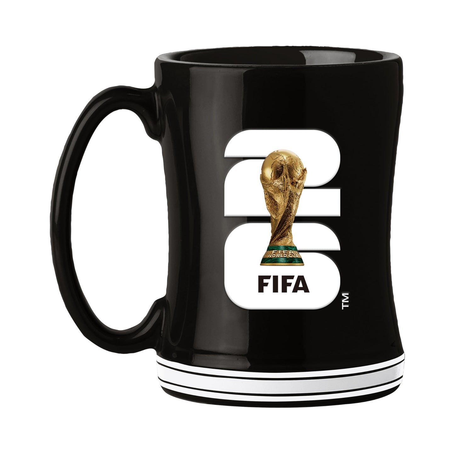 Soccer FIFA World Cup 2026 14oz Sculpted Relief Mug – Bold Ceramic Coffee Cup With Raised Design – Great Gift For Soccer Fans & Collectors