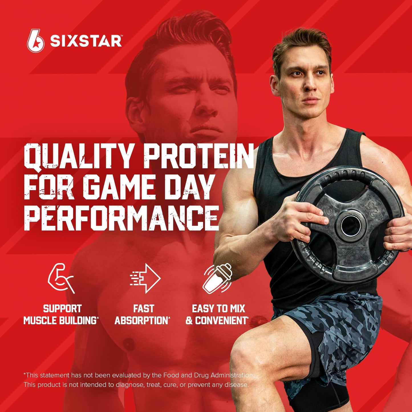 Six Star Whey Protein Powder Plus - Muscle Building & Recovery Formula with Whey Isolate Powder, BCAAs, 30g Protein, Immune Support - Post-Workout Supplement - Triple Chocolate, 1.8 lbs