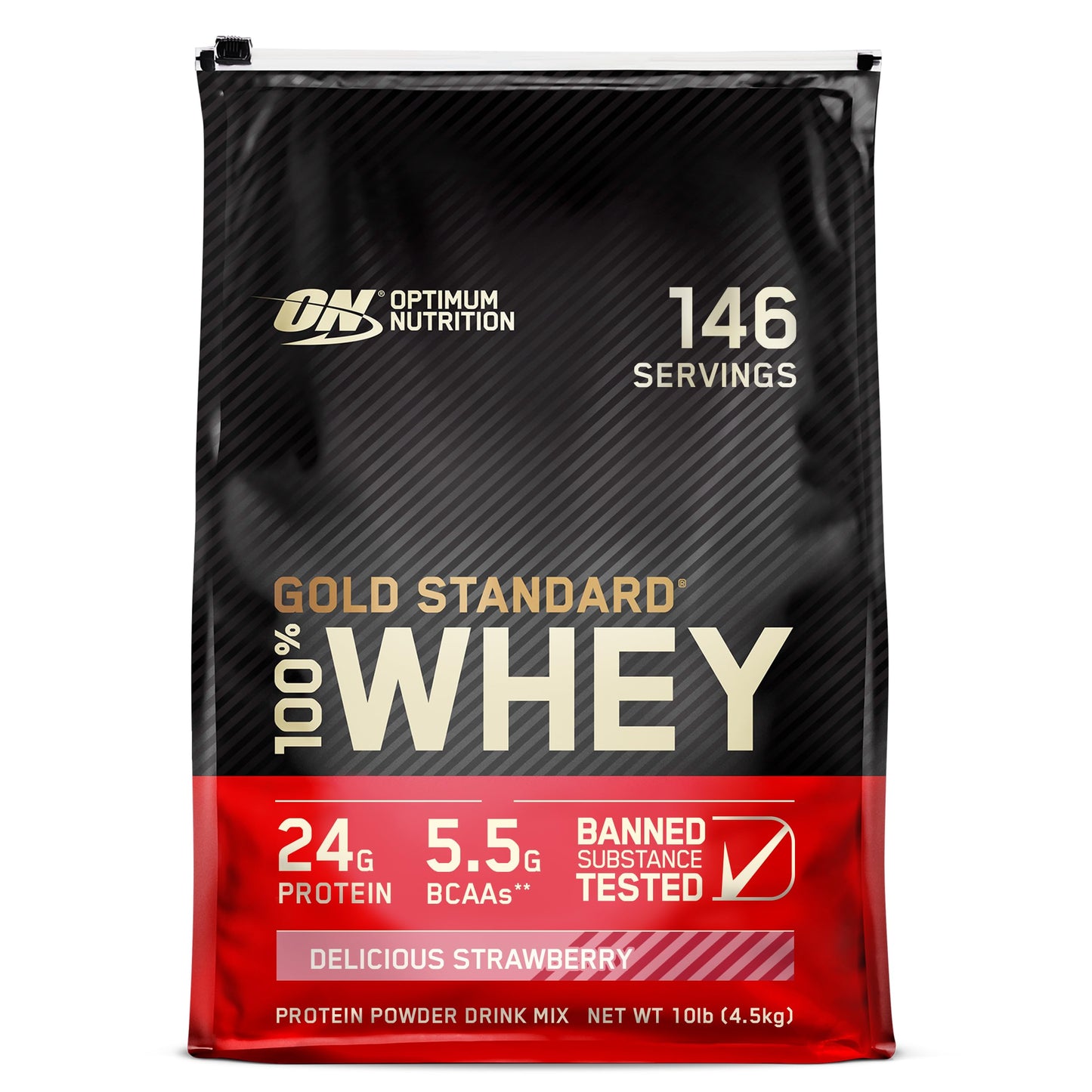 Optimum Nutrition Gold Standard 100% Whey Protein Powder, Vanilla Ice Cream, 1 Pound (Pack of 1)