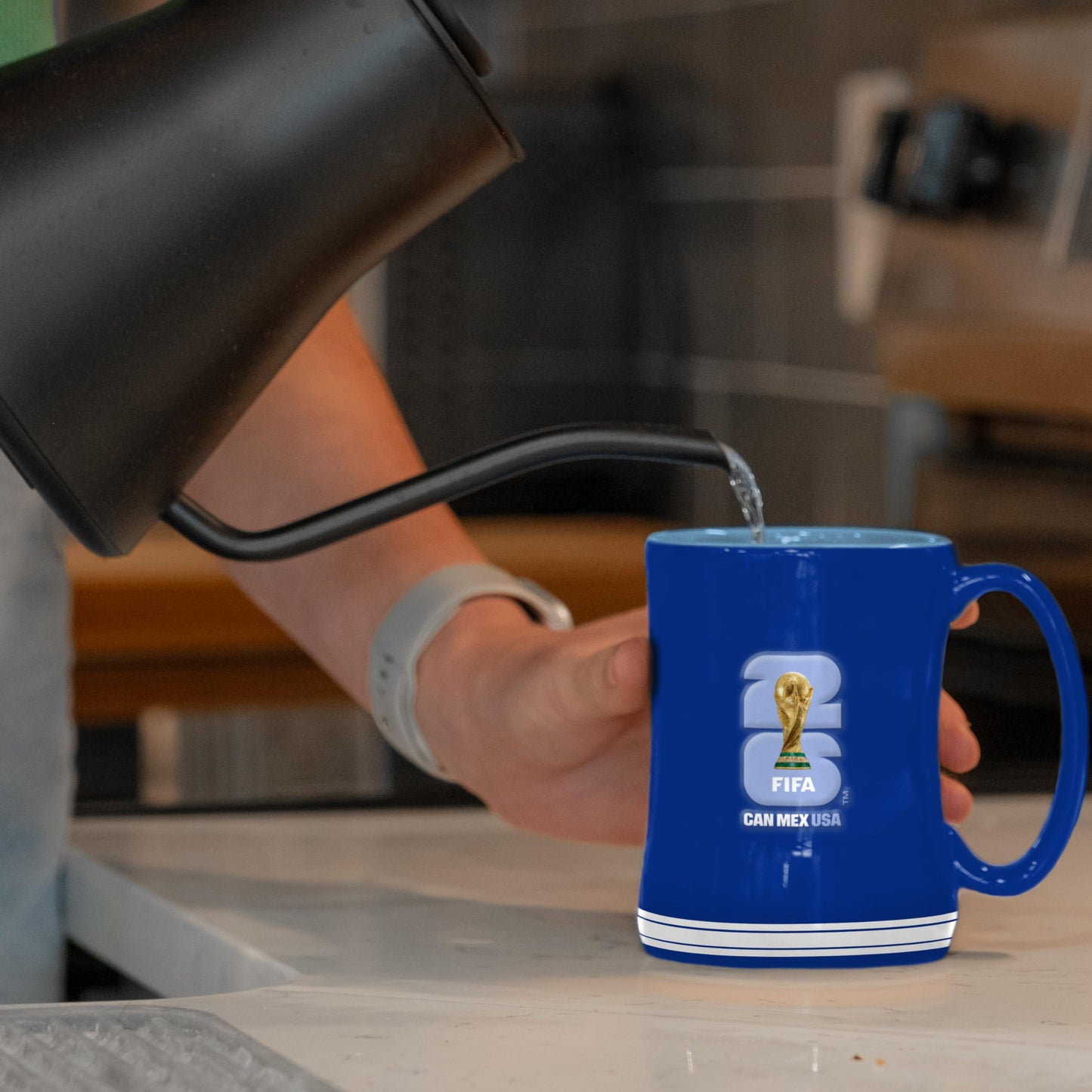 Soccer FIFA World Cup 2026 14oz Sculpted Relief Mug – Bold Ceramic Coffee Cup With Raised Design – Great Gift For Soccer Fans & Collectors