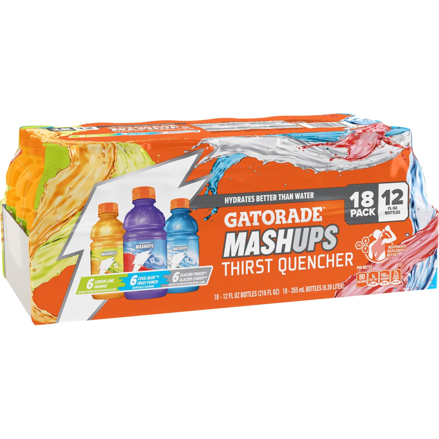 Gatorade Thirst Quencher Sports Drink, Variety Pack, 12 Fl Oz (Pack of 18)