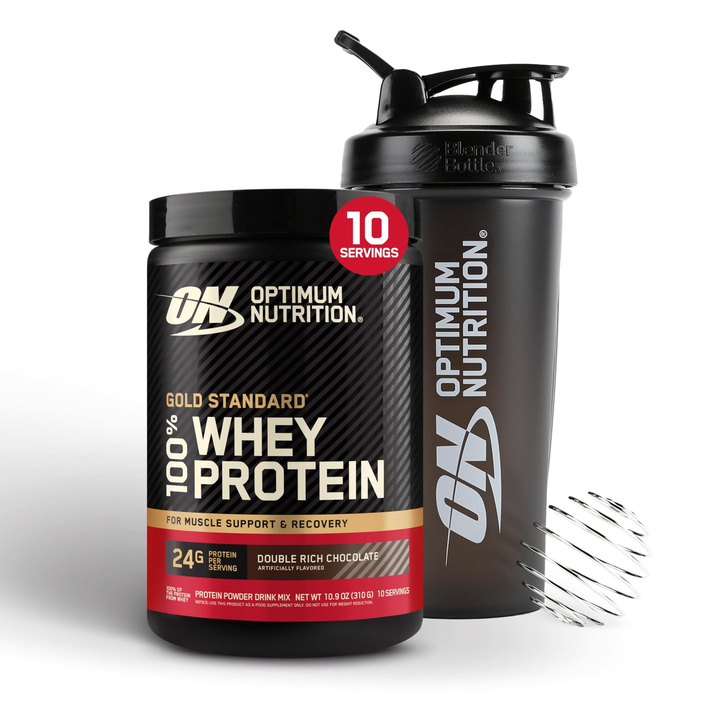 Optimum Nutrition Gold Standard 100% Whey Protein Powder, Vanilla Ice Cream, 1 Pound (Pack of 1)