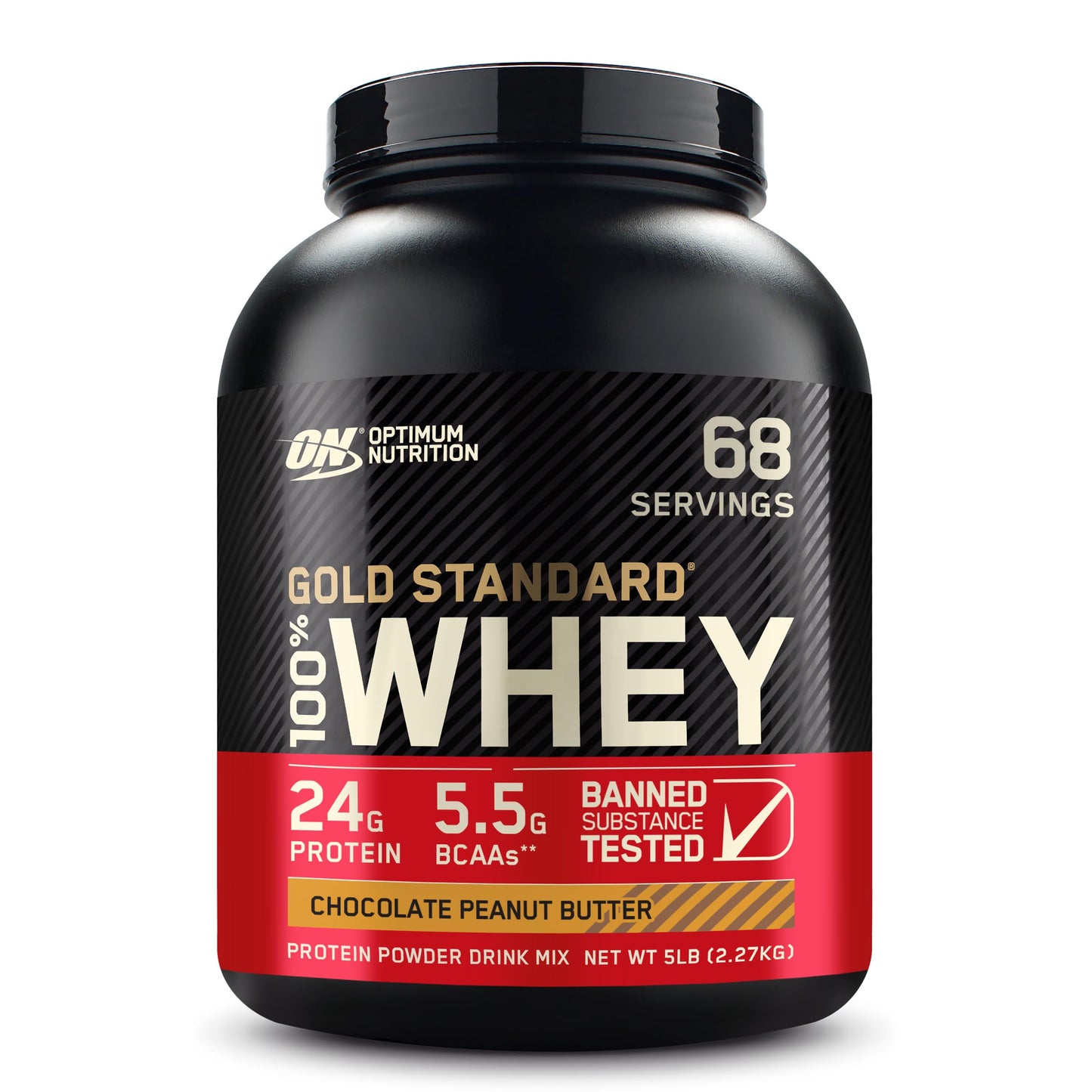 Optimum Nutrition Gold Standard 100% Whey Protein Powder, Vanilla Ice Cream, 1 Pound (Pack of 1)