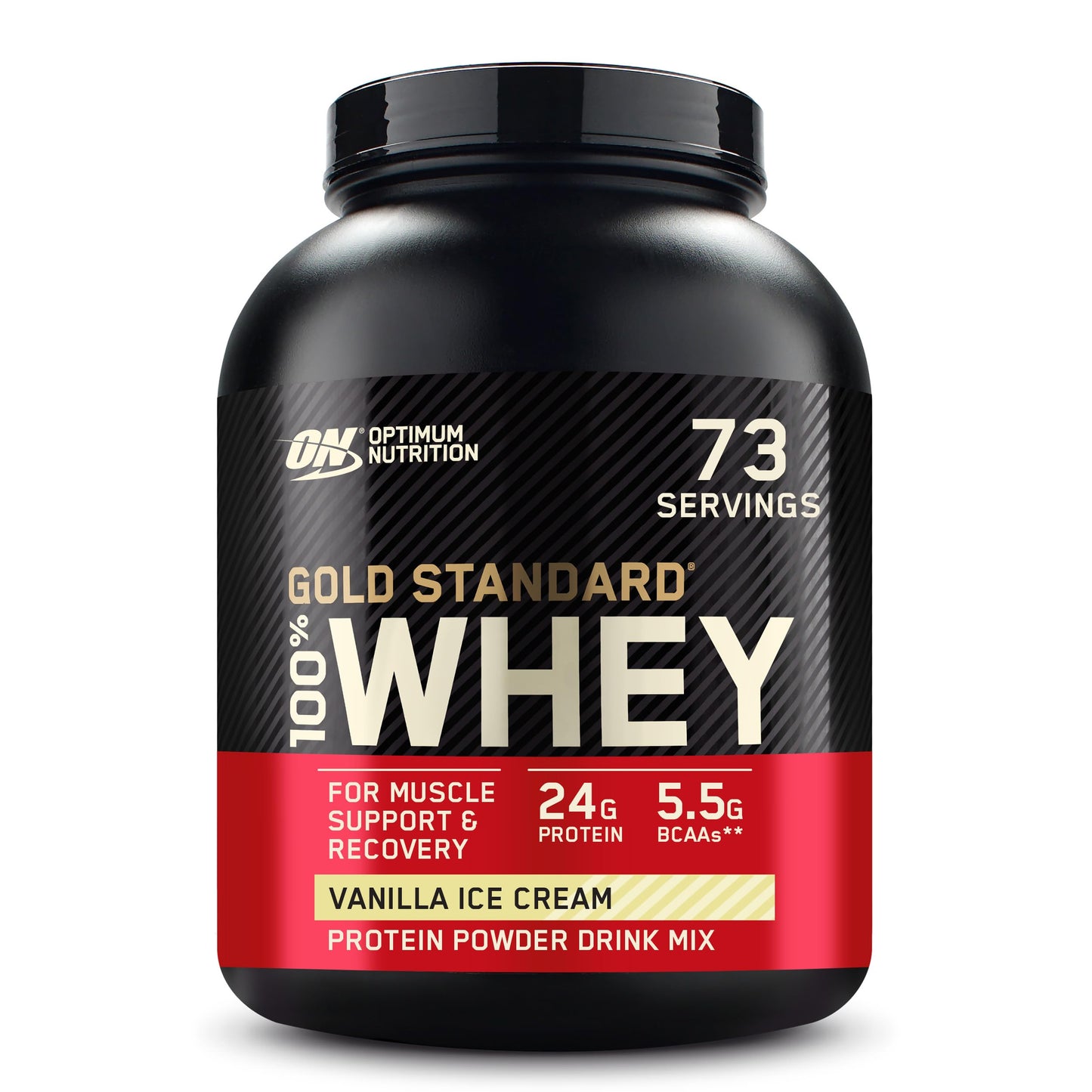 Optimum Nutrition Gold Standard 100% Whey Protein Powder, Vanilla Ice Cream, 1 Pound (Pack of 1)