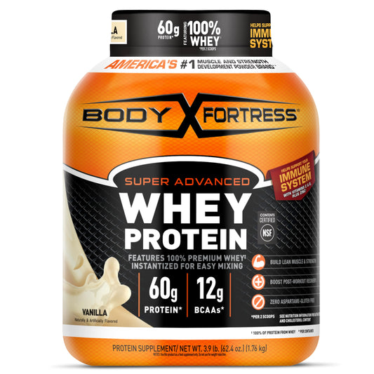 Body Fortress 100% Whey, Premium Protein Powder, Chocolate, 1.78lbs