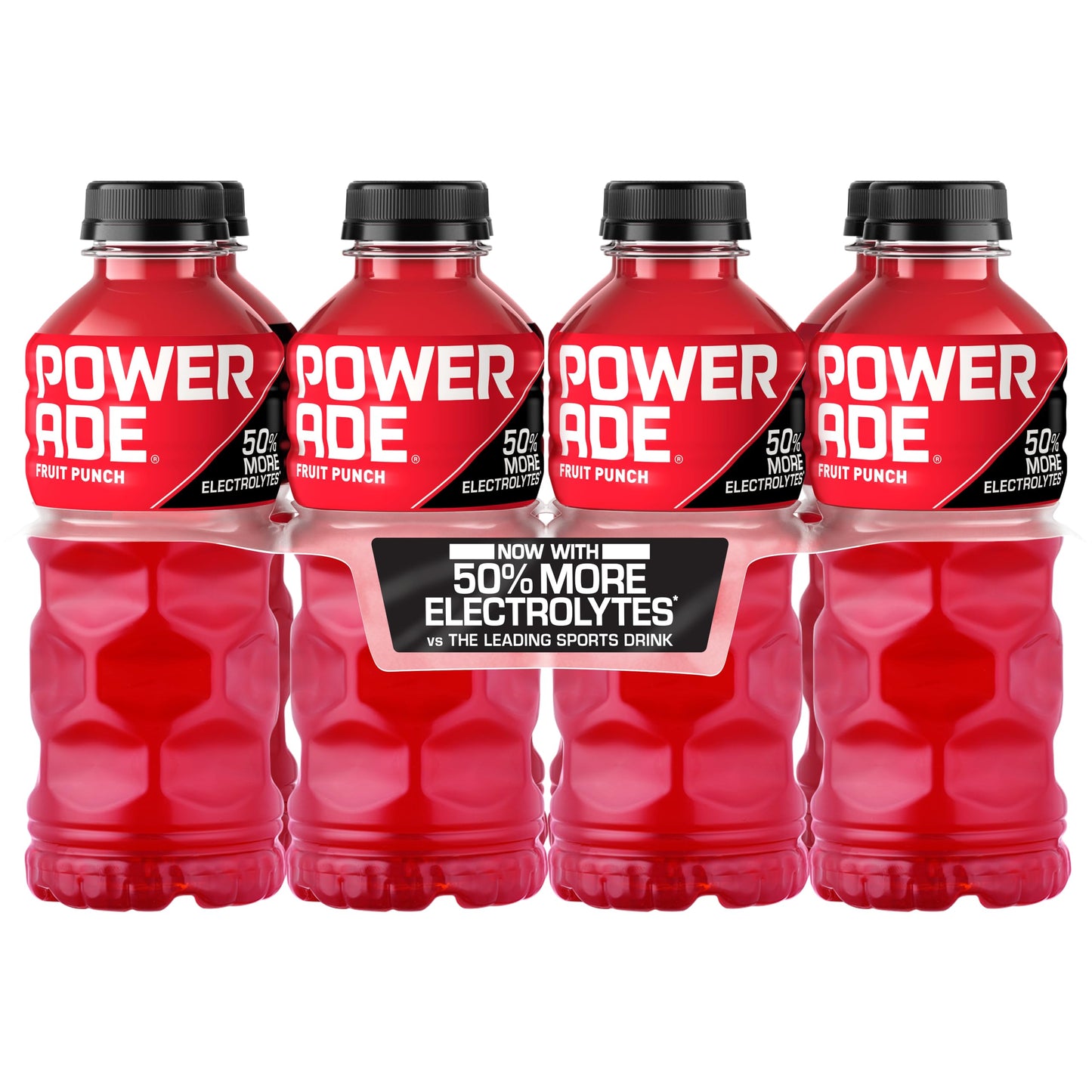 Powerade Fruit Punch, Electrolyte Enhanced Sports Drink, 20 Fl Oz Bottles, 8 Pack