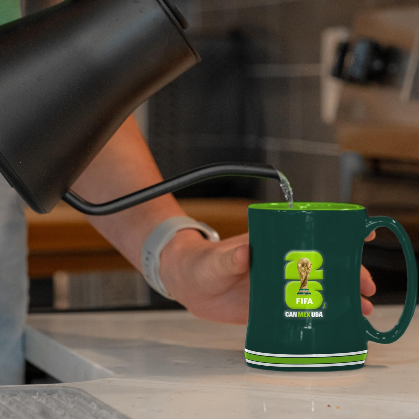 Soccer FIFA World Cup 2026 14oz Sculpted Relief Mug – Bold Ceramic Coffee Cup With Raised Design – Great Gift For Soccer Fans & Collectors